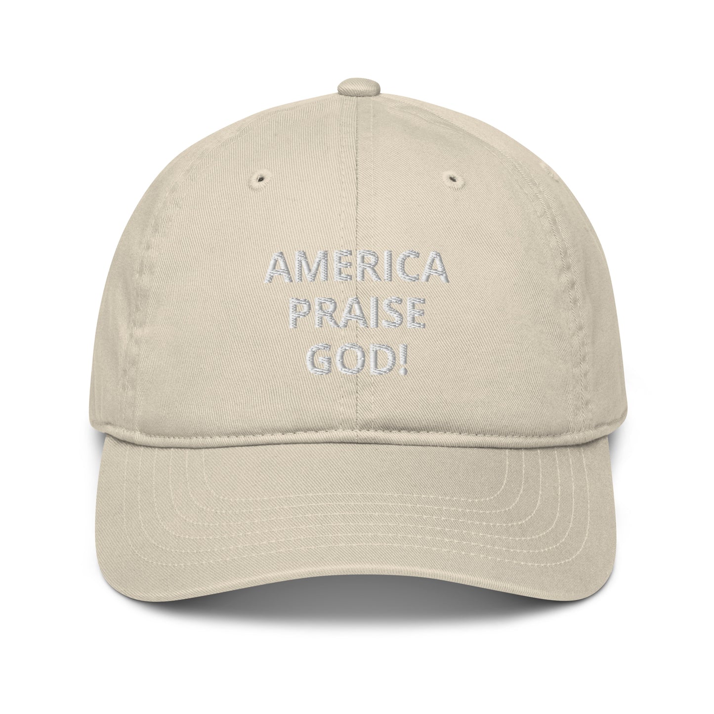 America Praise God! Adults Organic Hat