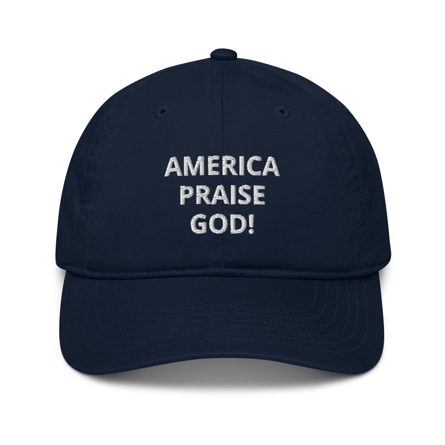 America Praise God! Adults Organic Hat